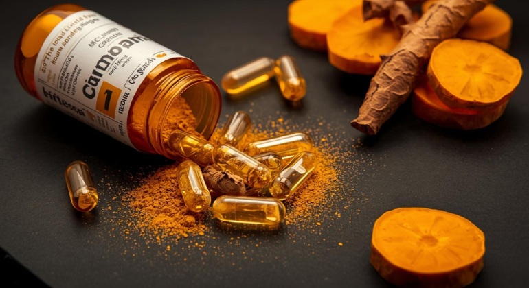 High-absorption curcumin capsules for joint health.