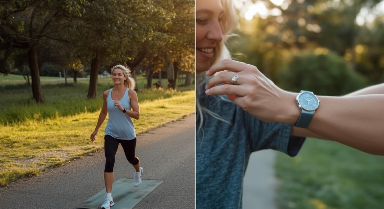 Before-after exercise impact on deep sleep for active women 50+