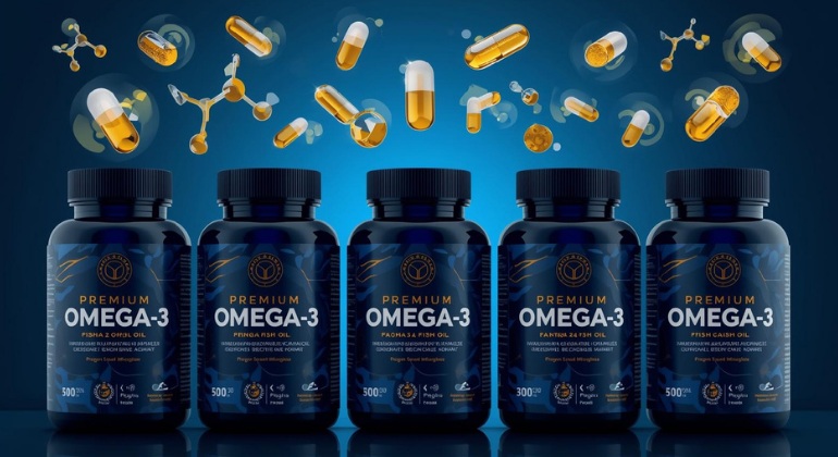 Omega-3 supplements from fish oil for inflammation reduction.